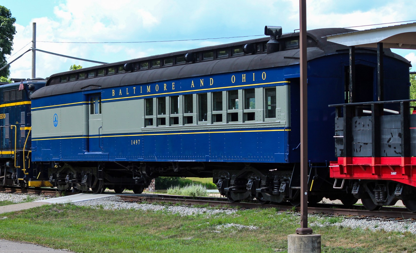 a train on a steel track