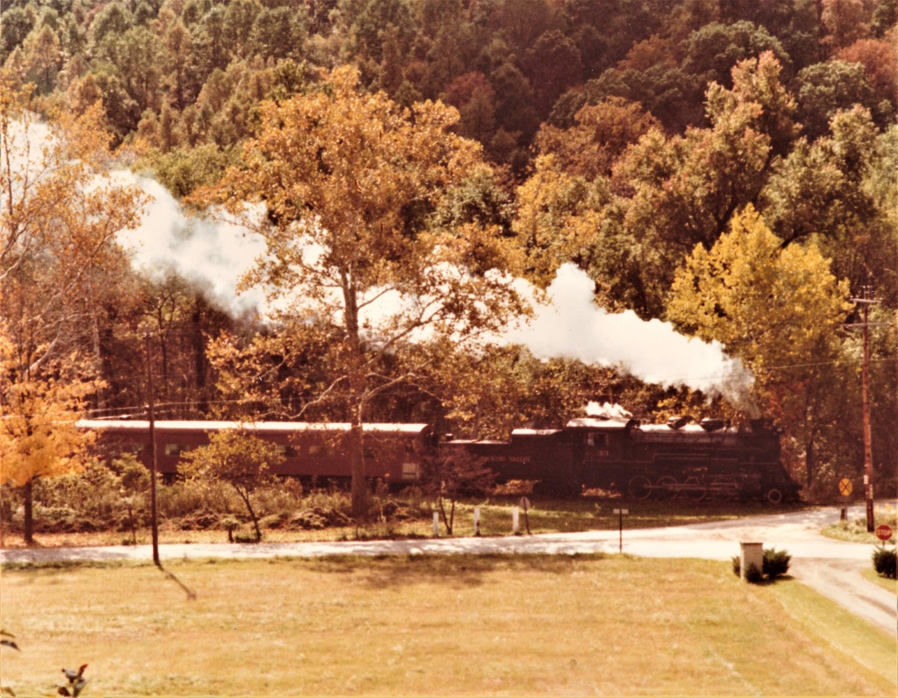 smoke coming from it