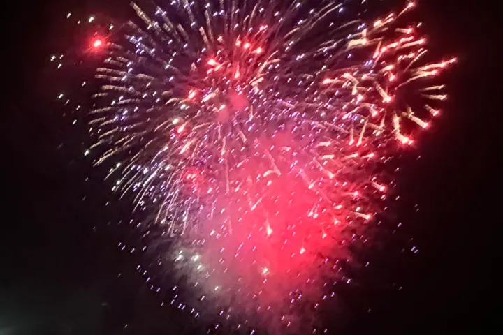 fireworks in the sky
